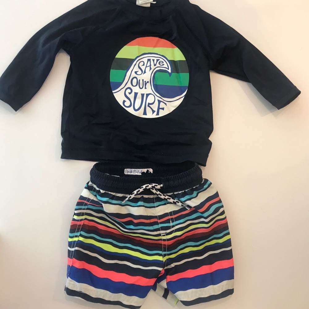 Toddler Rashguard & Swimtrunks